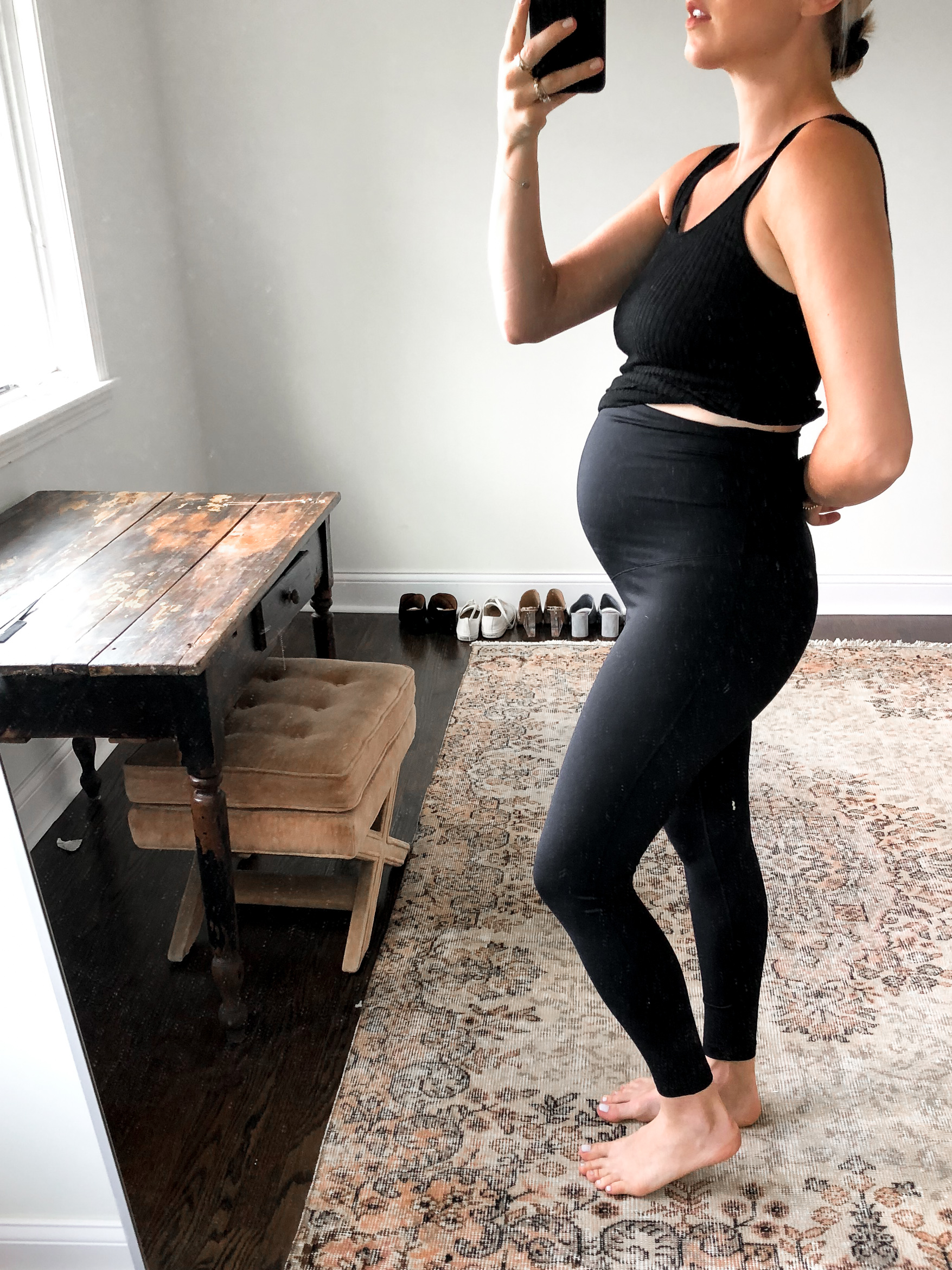 The Miller Affect wearing black Zella leggings from the Nordstrom