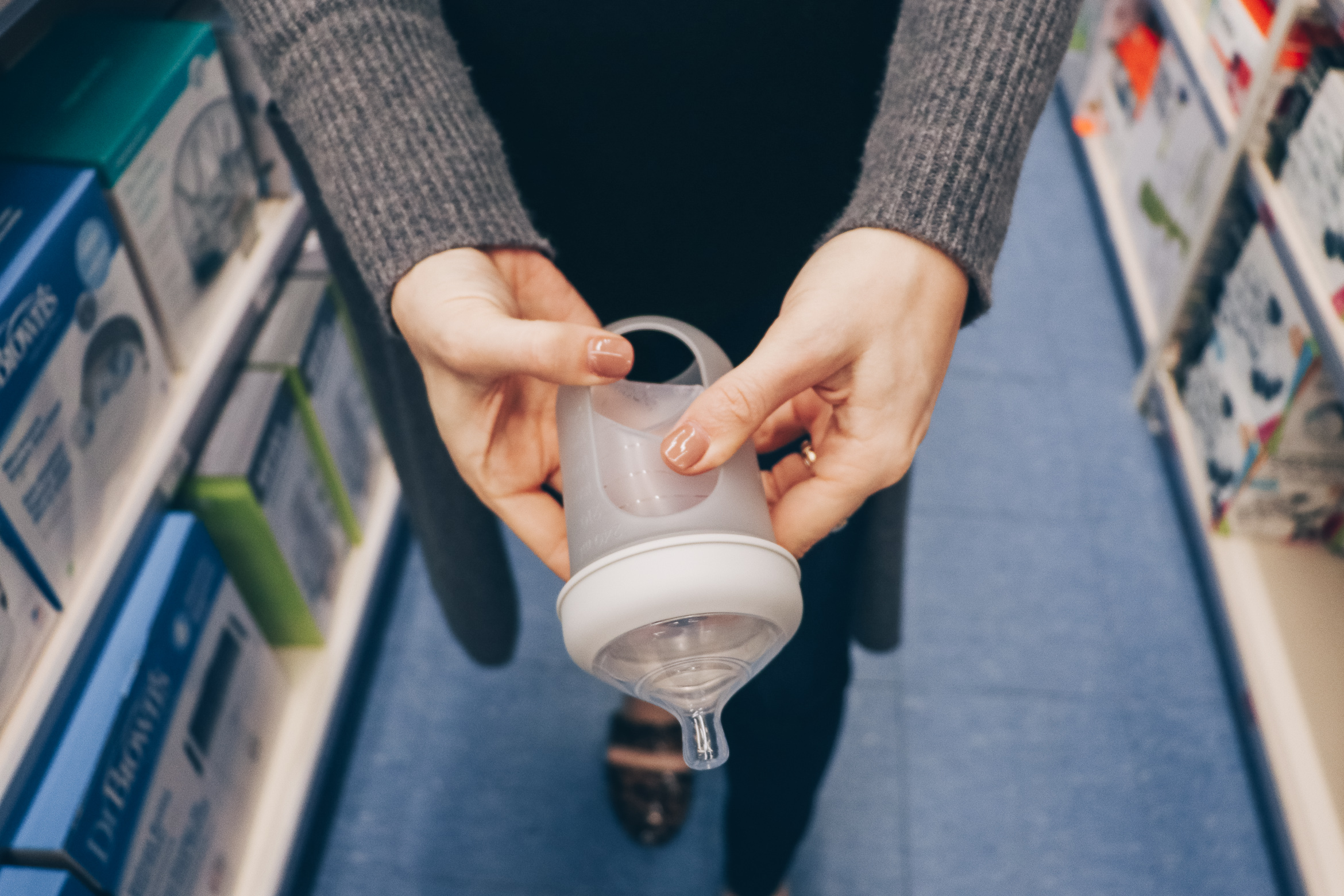 OXO Tot On-The-Go Drying Rack With Bottle Brush - Gray - Yahoo